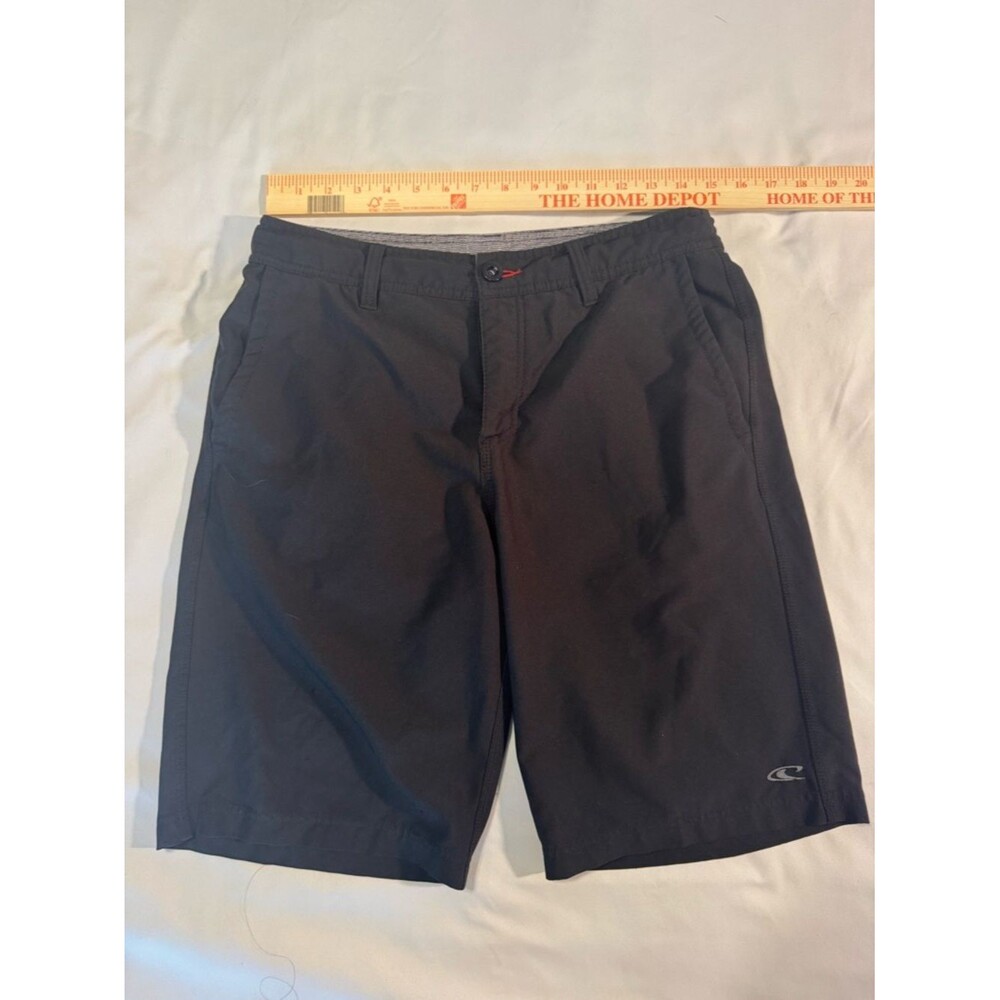 O'Neill Men's Black Flat-Front Performance Board Shorts